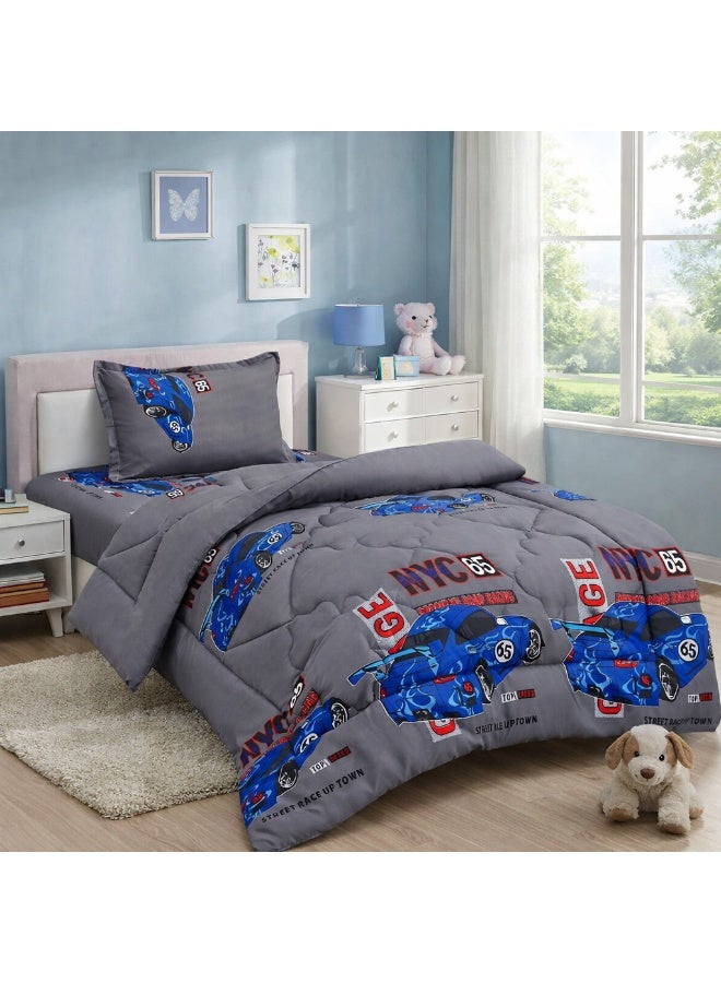 Ming Li Kids Bedspread Set 3 Pieces – Soft Fabric with Medium Filling for Positive Energy and Peaceful Sleep - Image 3